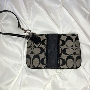 Small coach wristlet
